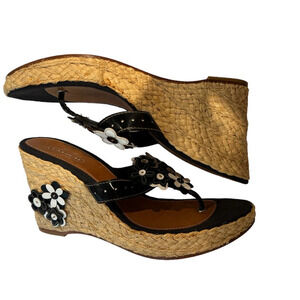 COACH Jesica wedge sandals 10 NWOB